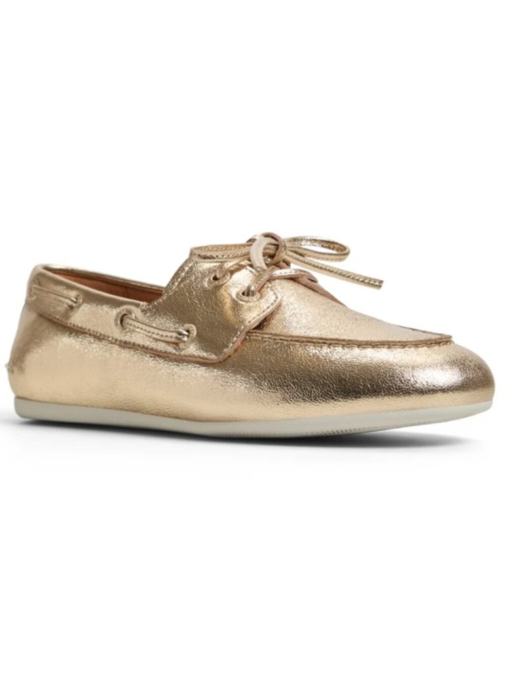 Sperry Top-Sider Slim Boat Leather Shoes Gold Women’s Size 7.5 M NWT
